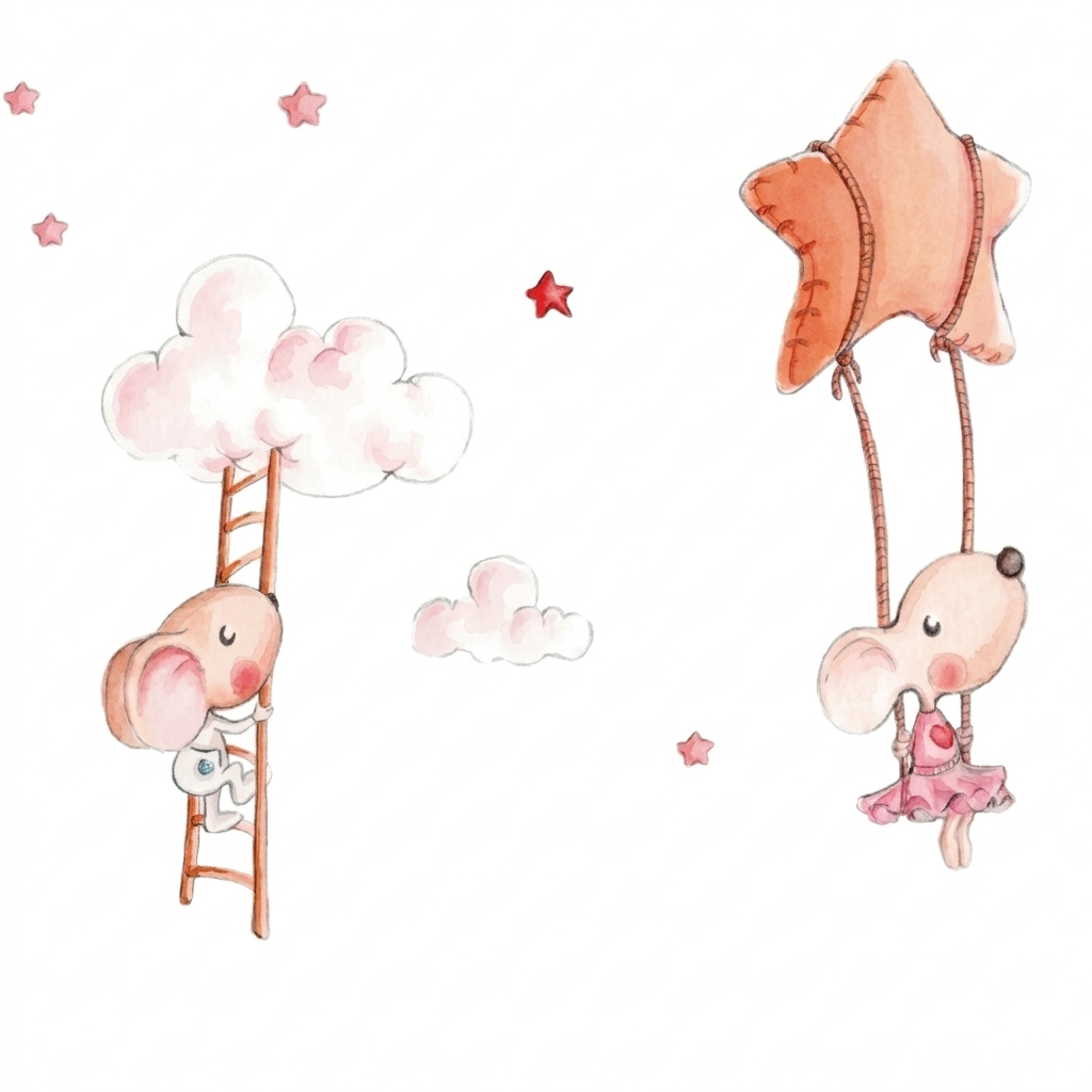 Vinilo Decorativo Infantil Nubes - Vinilos Infantiles para Decorar Habitaciones de Niños