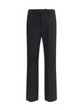 Valentino Wool Tailored Trousers — Black