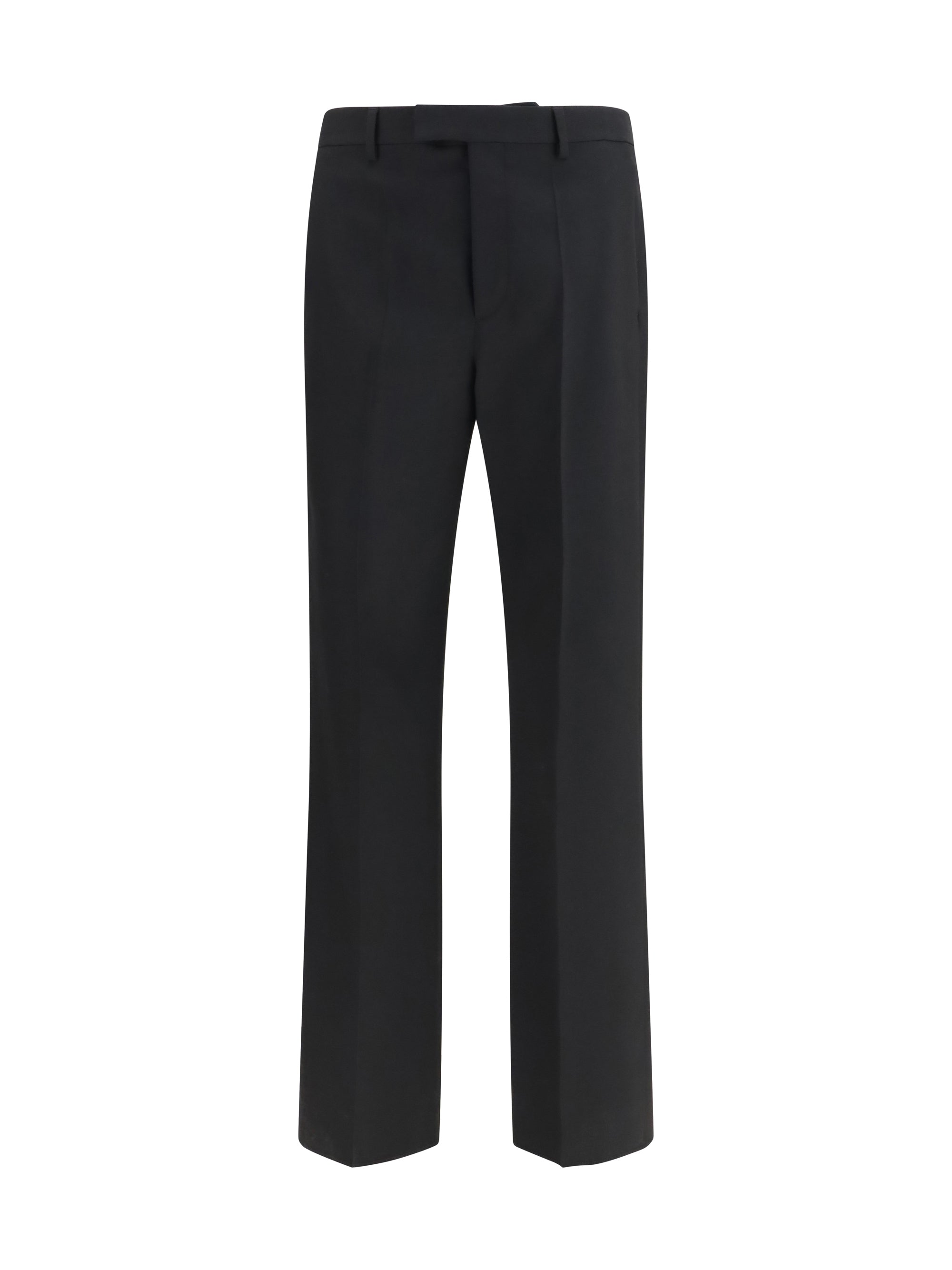 Valentino Wool Tailored Trousers — Black