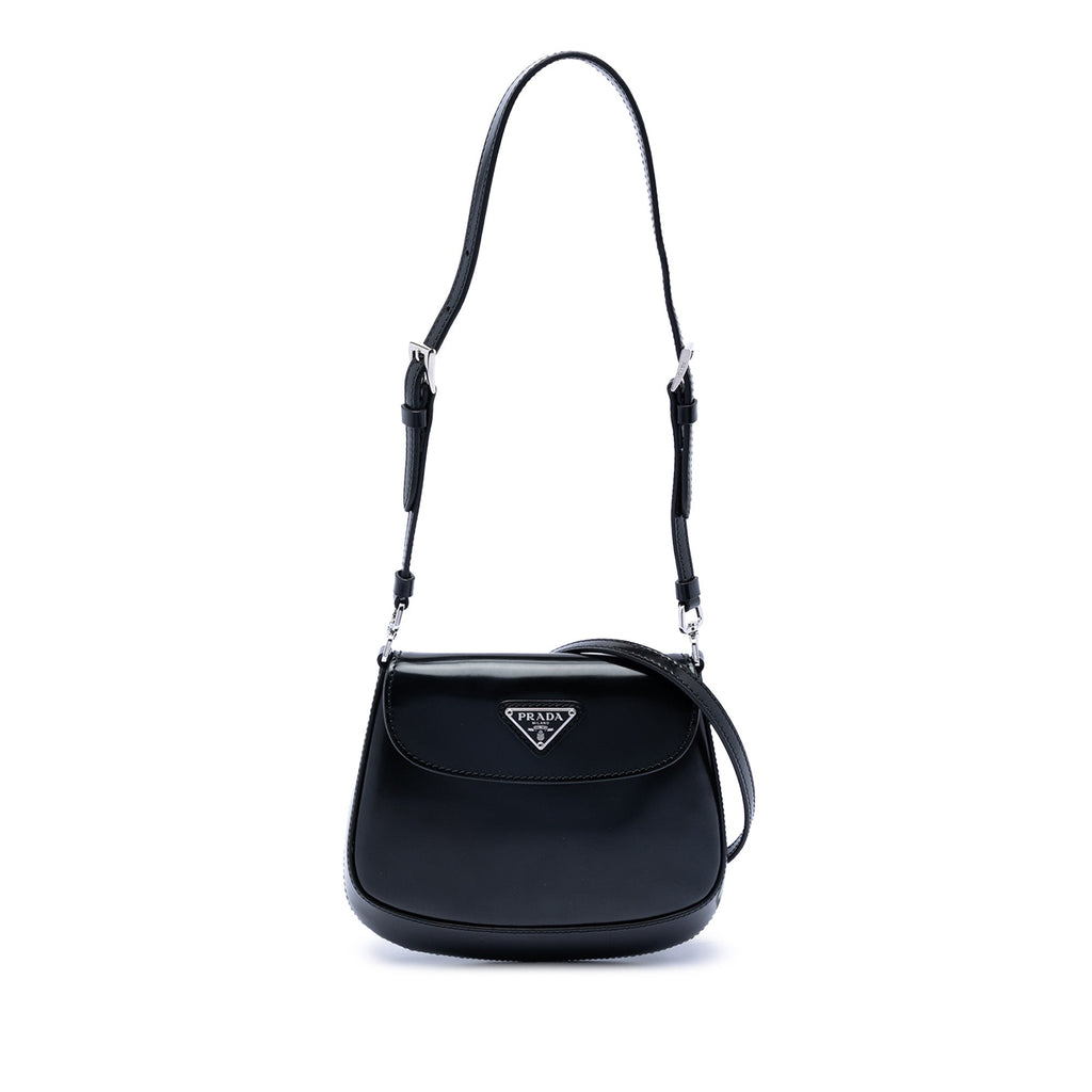 Mini Brushed Leather Cleo Flap