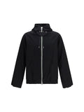 Sacai Hooded Merino Wool Flannel Jacket — Black