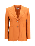 Chloé Wool Gabardine Blazer — Orange
