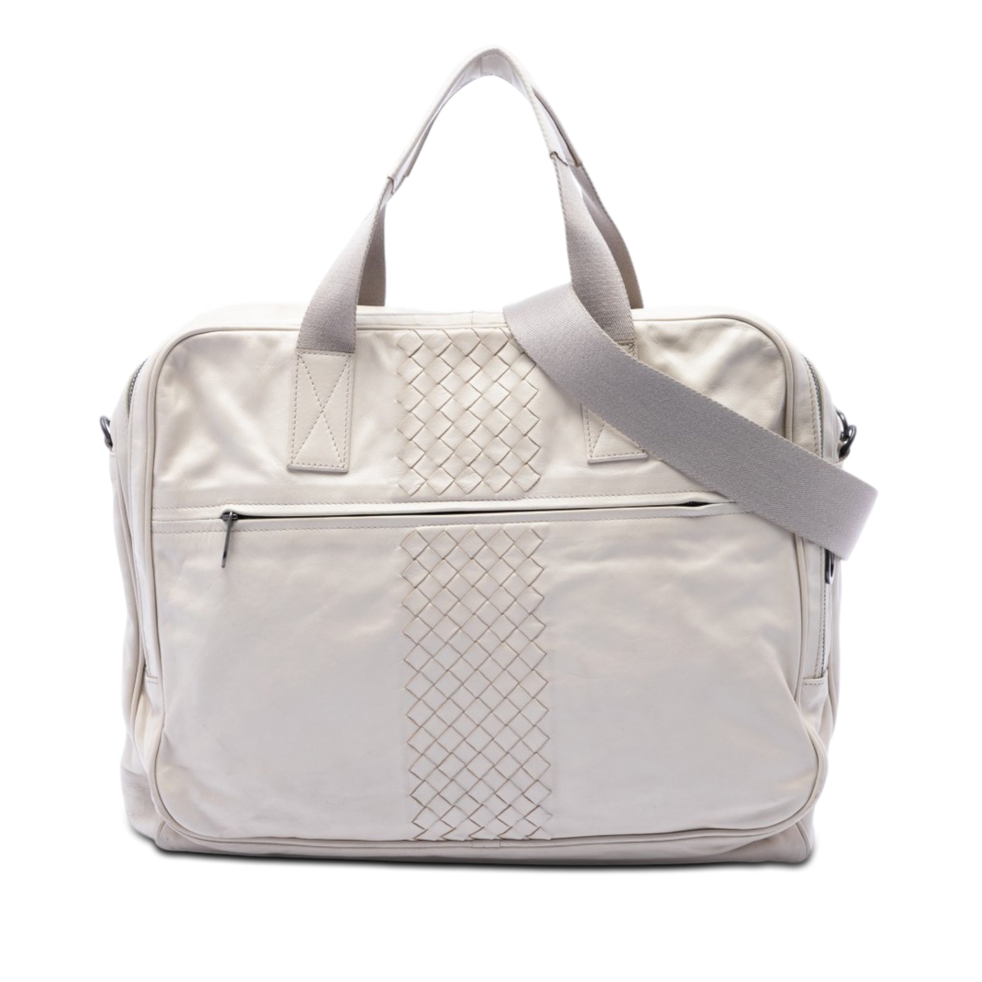 Intrecciato Trimmed Nappa Business Bag