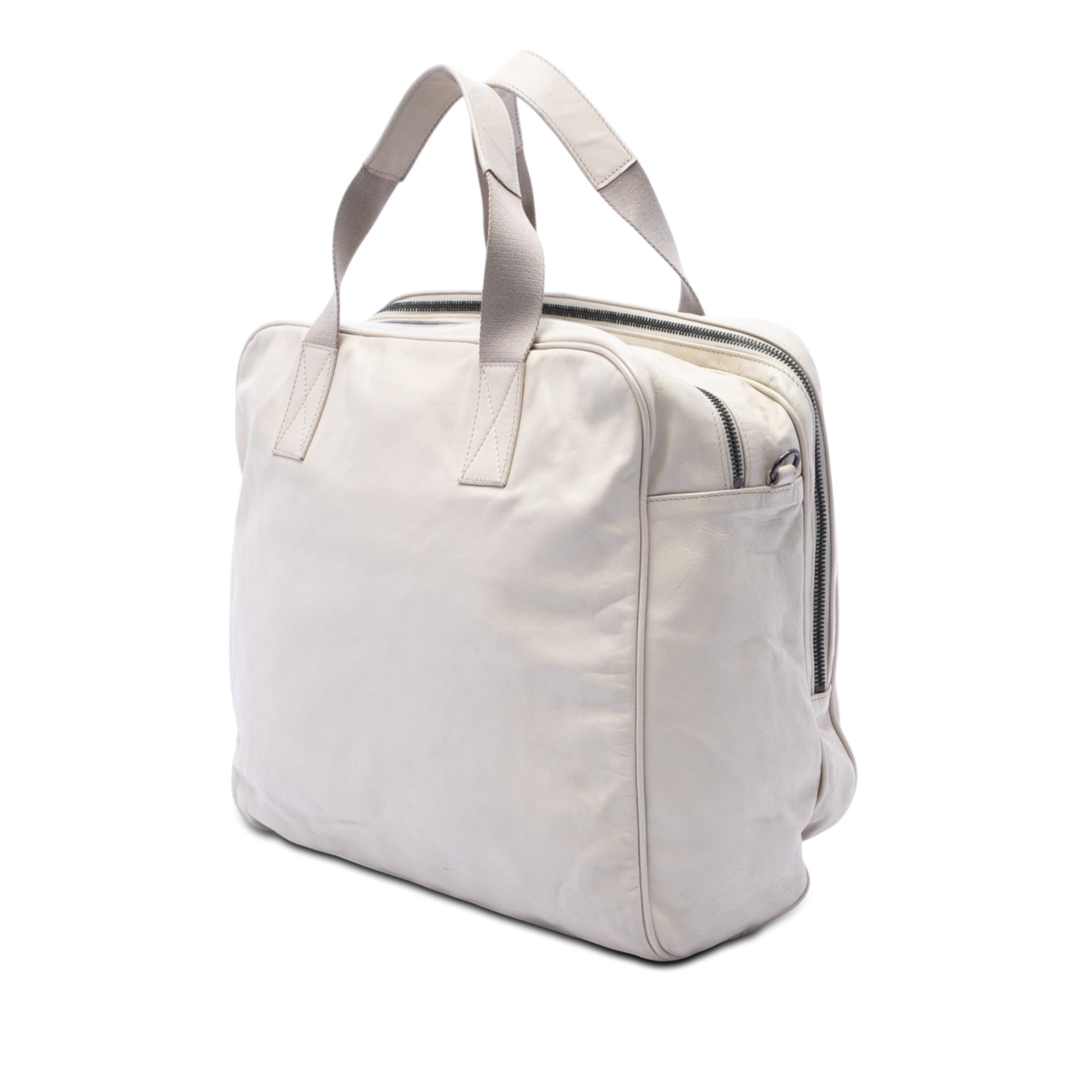 Intrecciato Trimmed Nappa Business Bag
