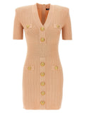 Balmain Chiocciola Dress — Beige