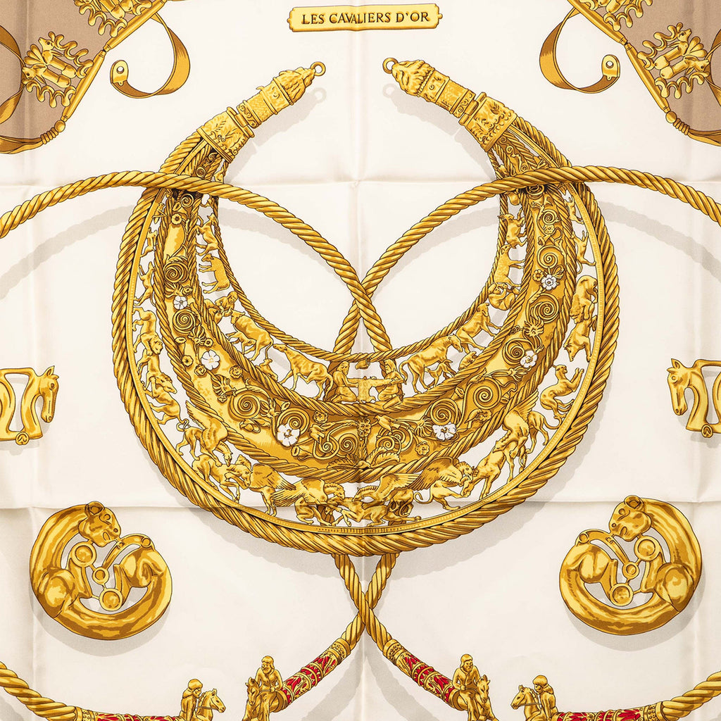 Les Cavaliers d Or Silk Scarf 90