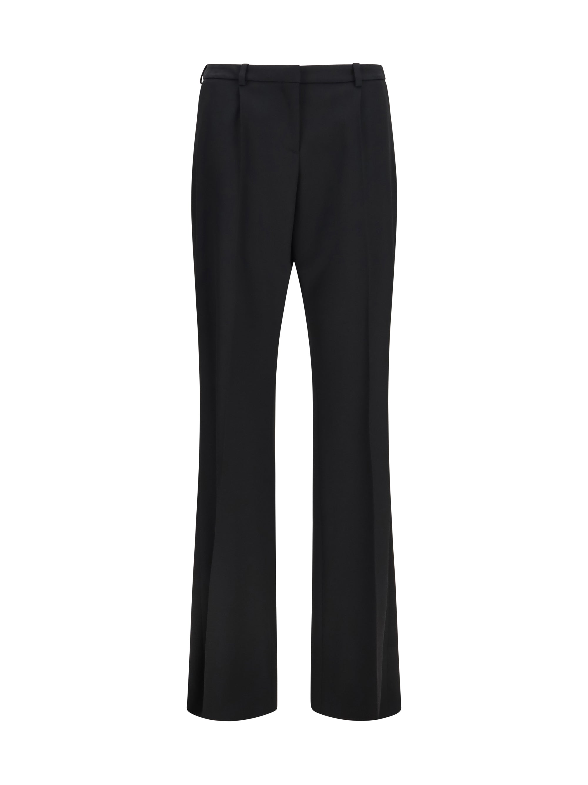 Balenciaga Stretch Wool Twill Trousers — Black