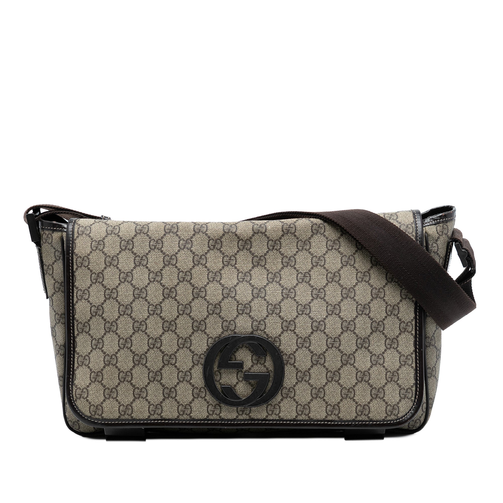 GG Supreme Interlocking G Crossbody