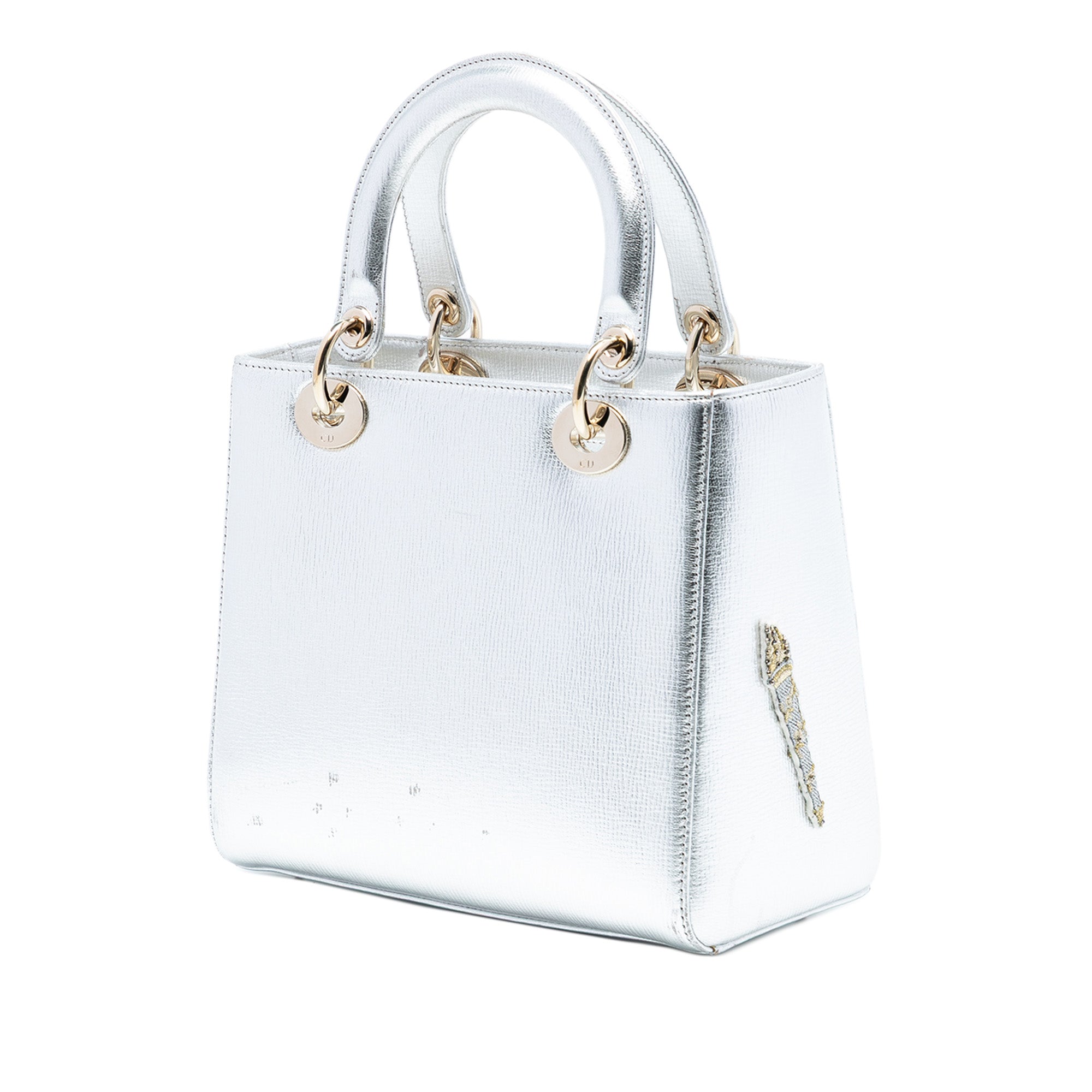 Medium Calfskin Patch Embellished Lady Dior