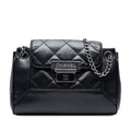 Mini Quilted Caviar Accordion Flap