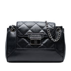 Mini Quilted Caviar Accordion Flap