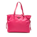 Saffiano Trimmed Tessuto Open Convertible Tote