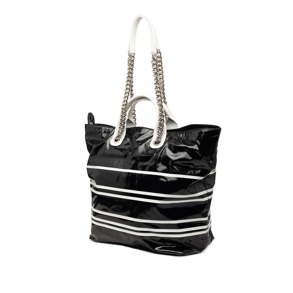 Coated Canvas La Pausa Bay Shopping Satchel
