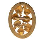 Gold Plated Perfume Bottle Brooch