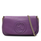Medium Calfskin Soho Chain Flap Crossbody