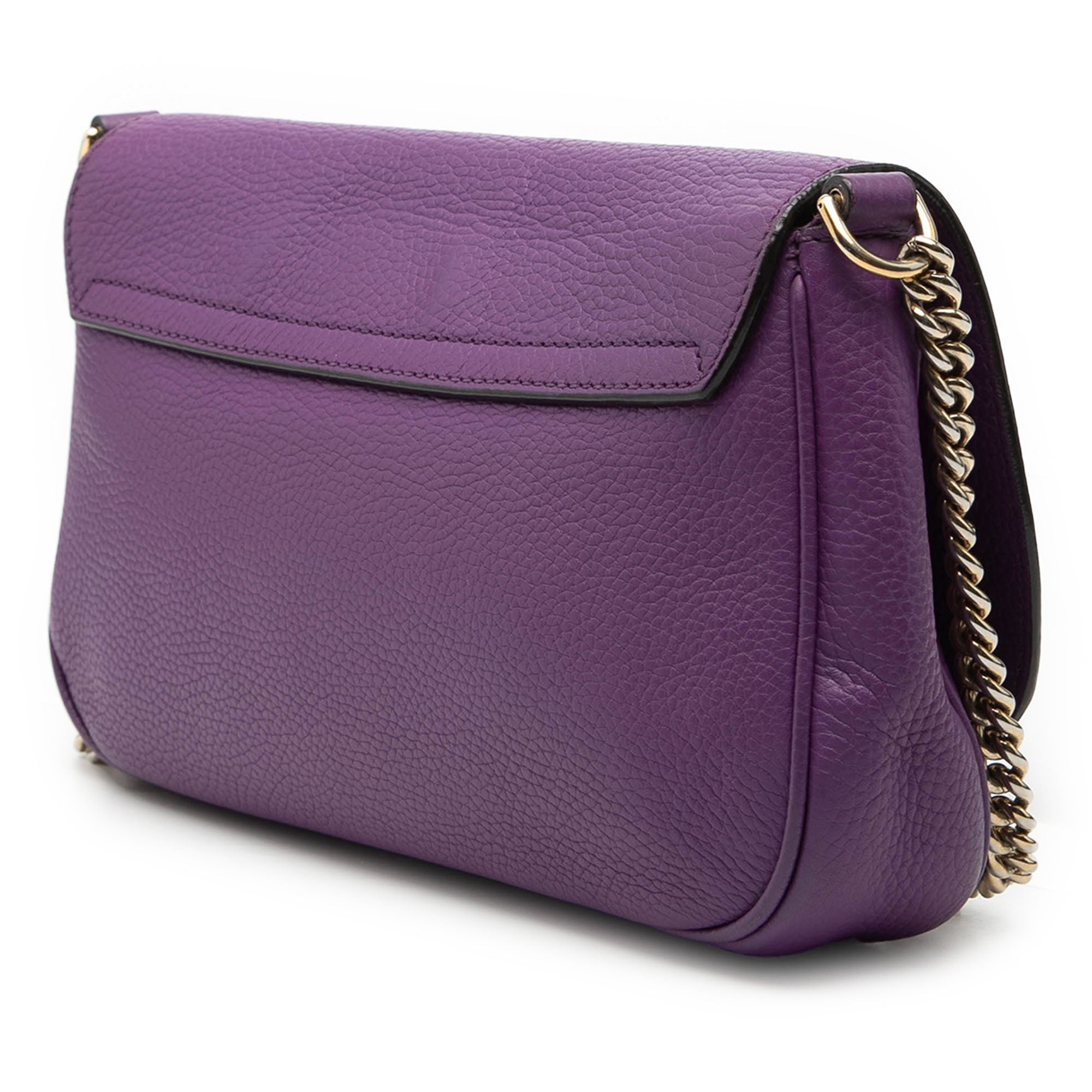 Medium Calfskin Soho Chain Flap Crossbody