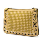 Nappa Intrecciato Check Grommet Palio Crossbody