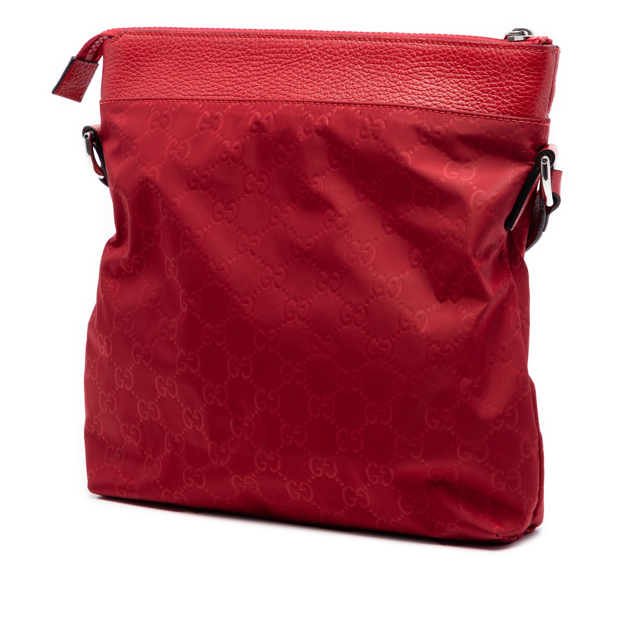GG Nylon Flat Messenger Bag