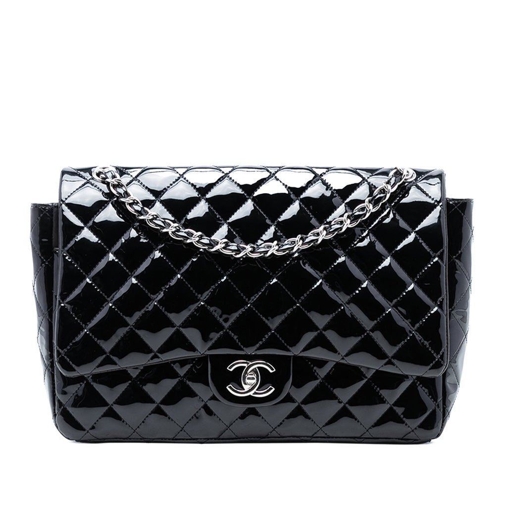 Maxi Classic Patent Double Flap