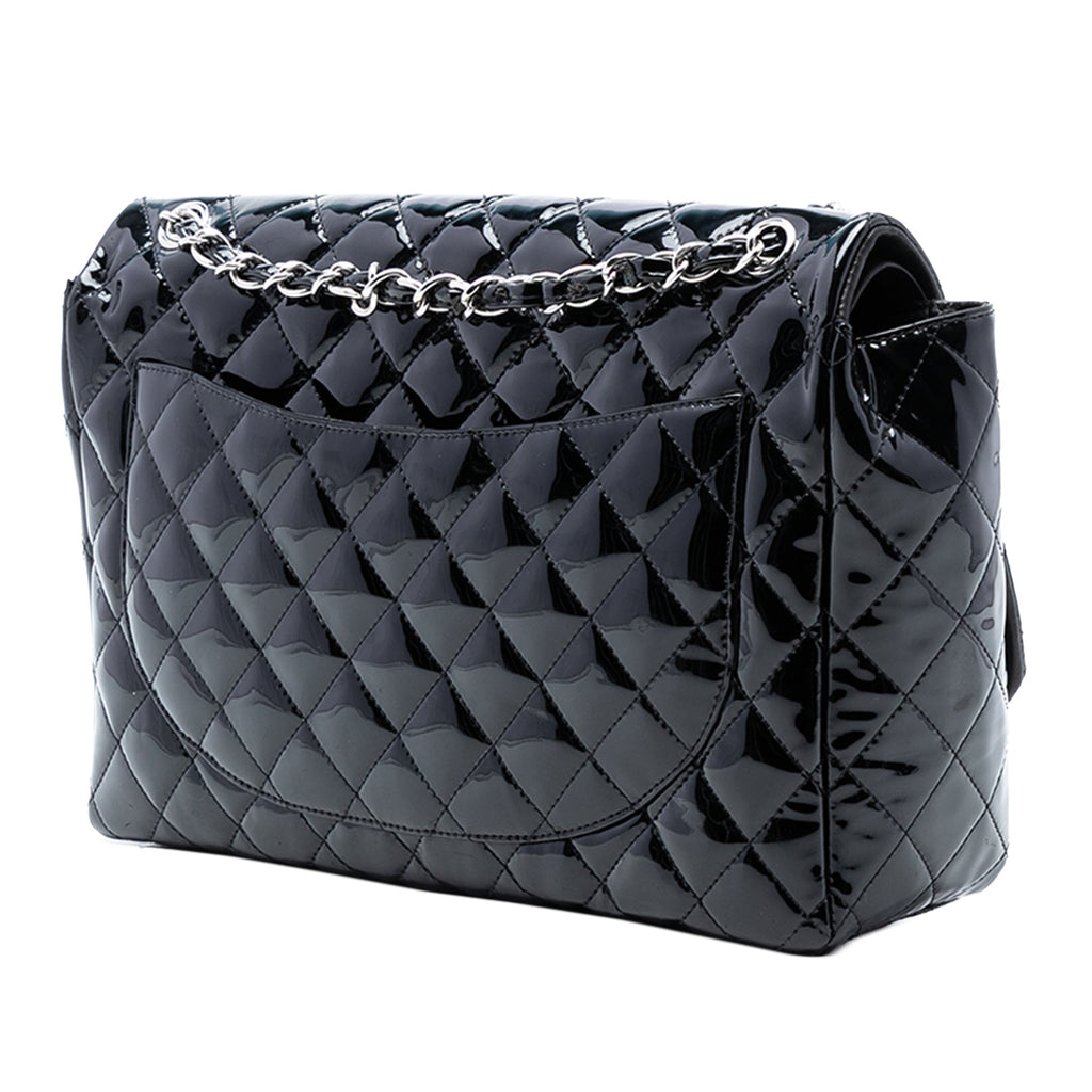 Maxi Classic Patent Double Flap