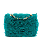 Small Wool Tweed Giant Logo Flap