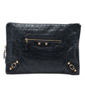 Lambskin Motocross Giant 12 Zip Around Flat Clutch