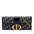 Oblique Canvas 30 Montaigne Clutch With Chain