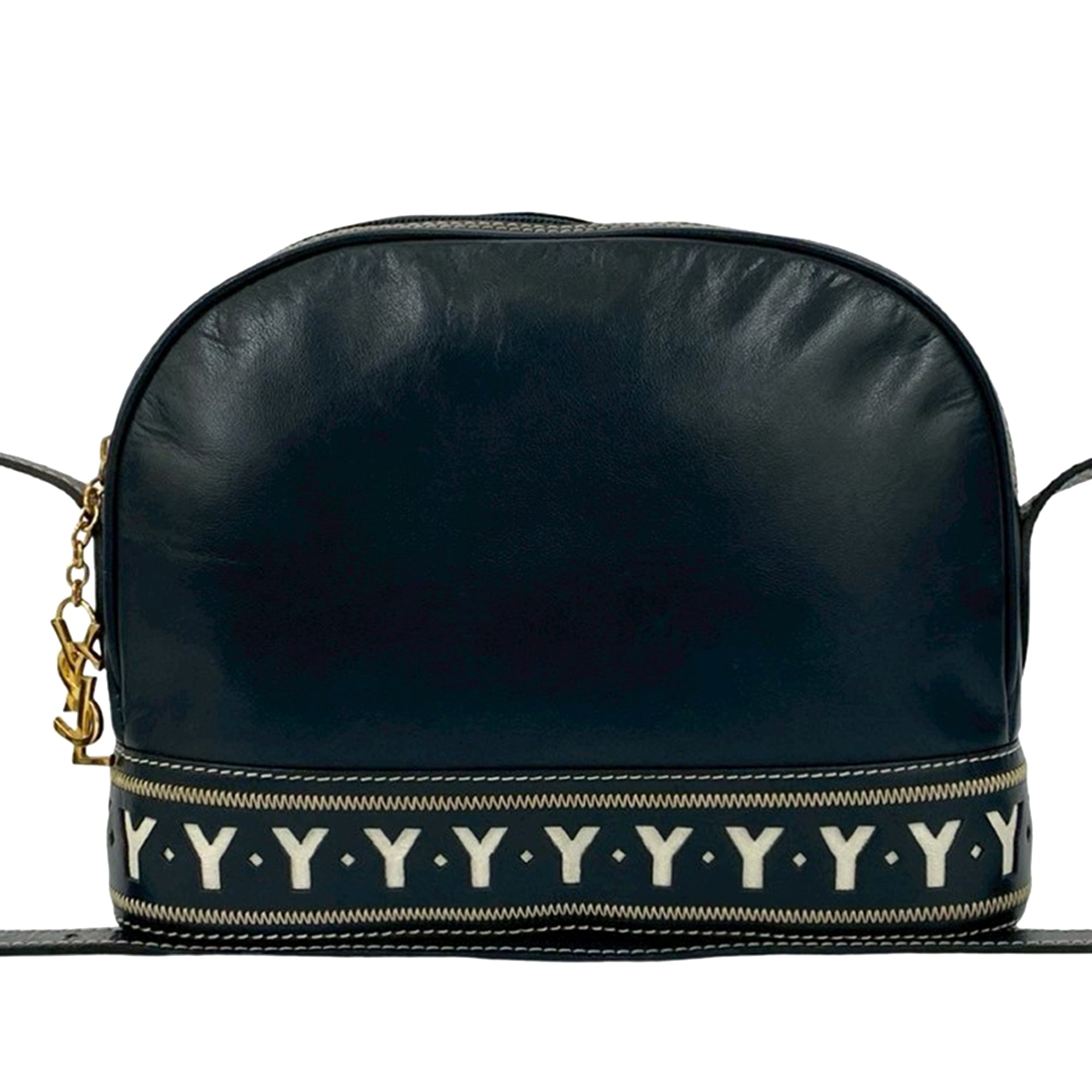 Leather Y Cutout Crossbody