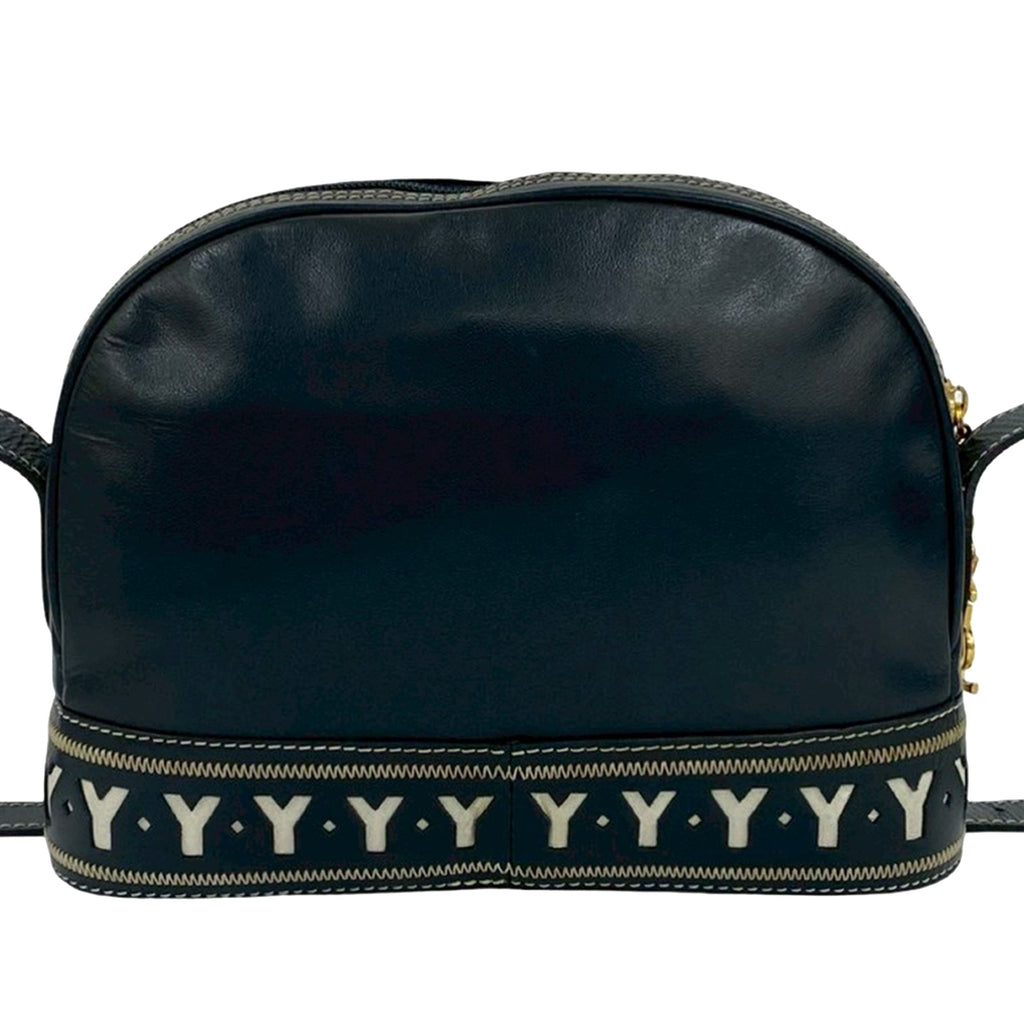 Leather Y Cutout Crossbody