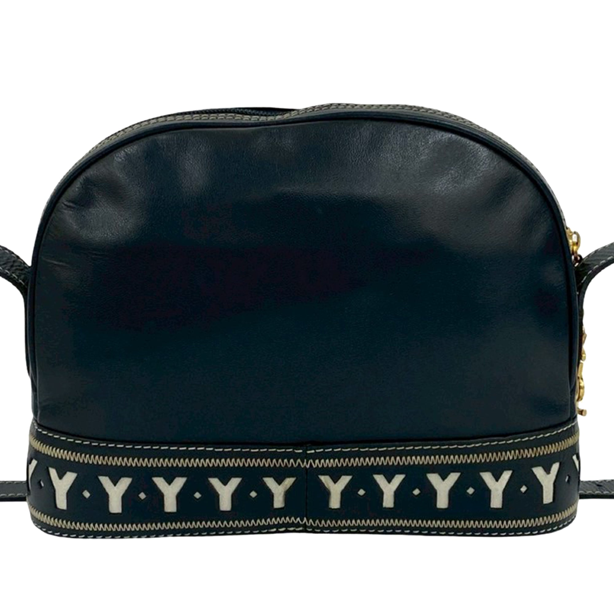 Leather Y Cutout Crossbody