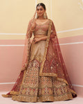 Onion Pink Organza Lehenga Set By KYNAH, Luxury Indian Fashion & Bridal Wear