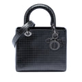 Medium Metallic Patent Microcannage Lady Dior