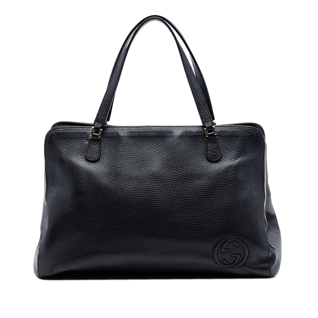 Leather Soho Convertible Tote