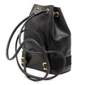 Lizard Embossed Leather Vara Bow Drawstring Backpack