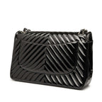 Jumbo Classic Chevron Patent Double Flap