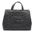 Medium GG Marmont Matelasse Calfskin Satchel