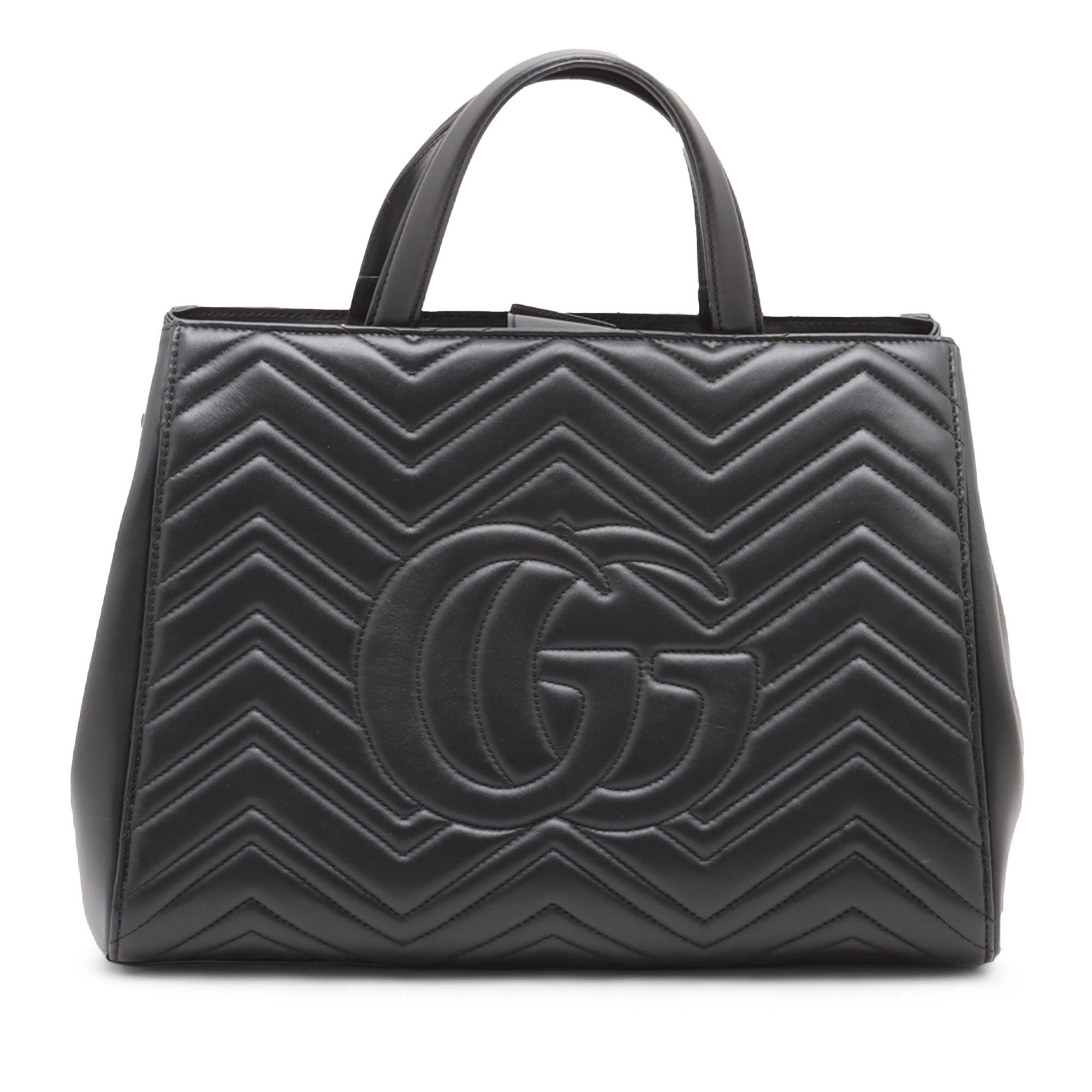 Medium GG Marmont Matelasse Calfskin Satchel