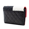 Quilted Lambskin Colorblock Pagoda Flap