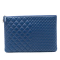 CC Bi Quilted Lambskin O Case Clutch