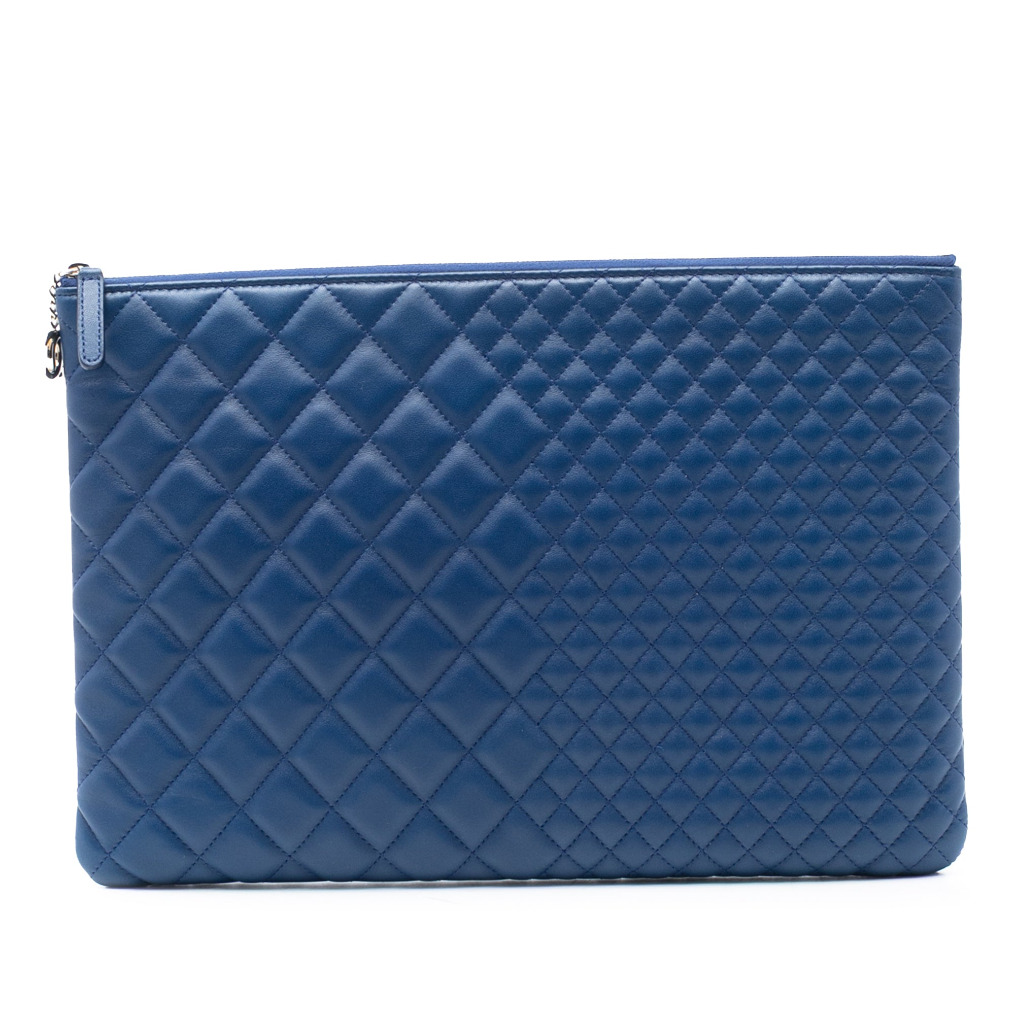 CC Bi Quilted Lambskin O Case Clutch