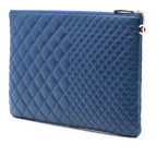 CC Bi Quilted Lambskin O Case Clutch