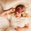 Masque de sommeil 100% pure soie - Lie de vin