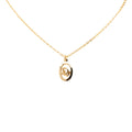 Gold Plated Petit CD Logo Pendant Necklace