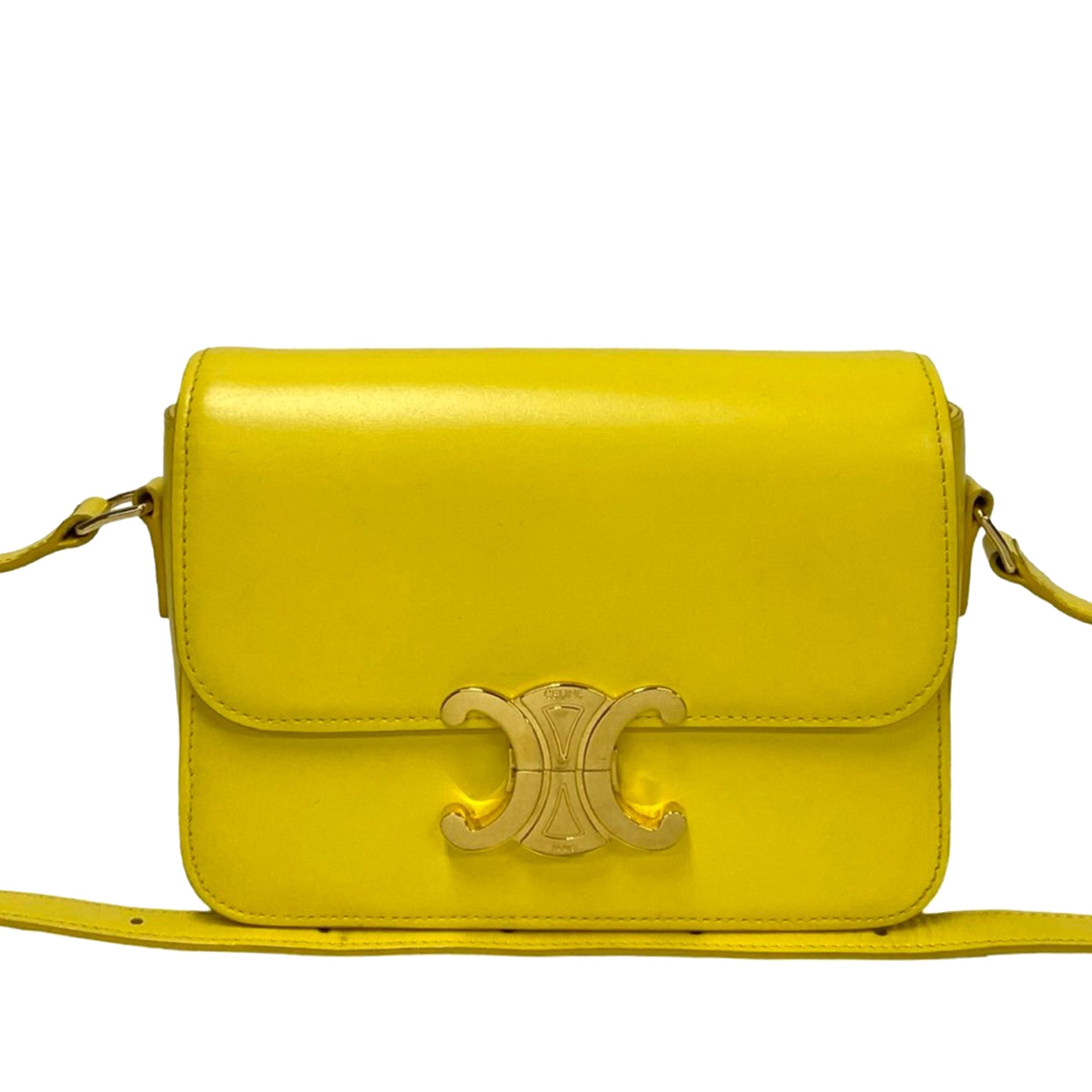 Teen Shiny Calfskin Triomphe Crossbody