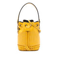 Mini Embossed Leather Whipstitch Mon Tresor Bucket Bag
