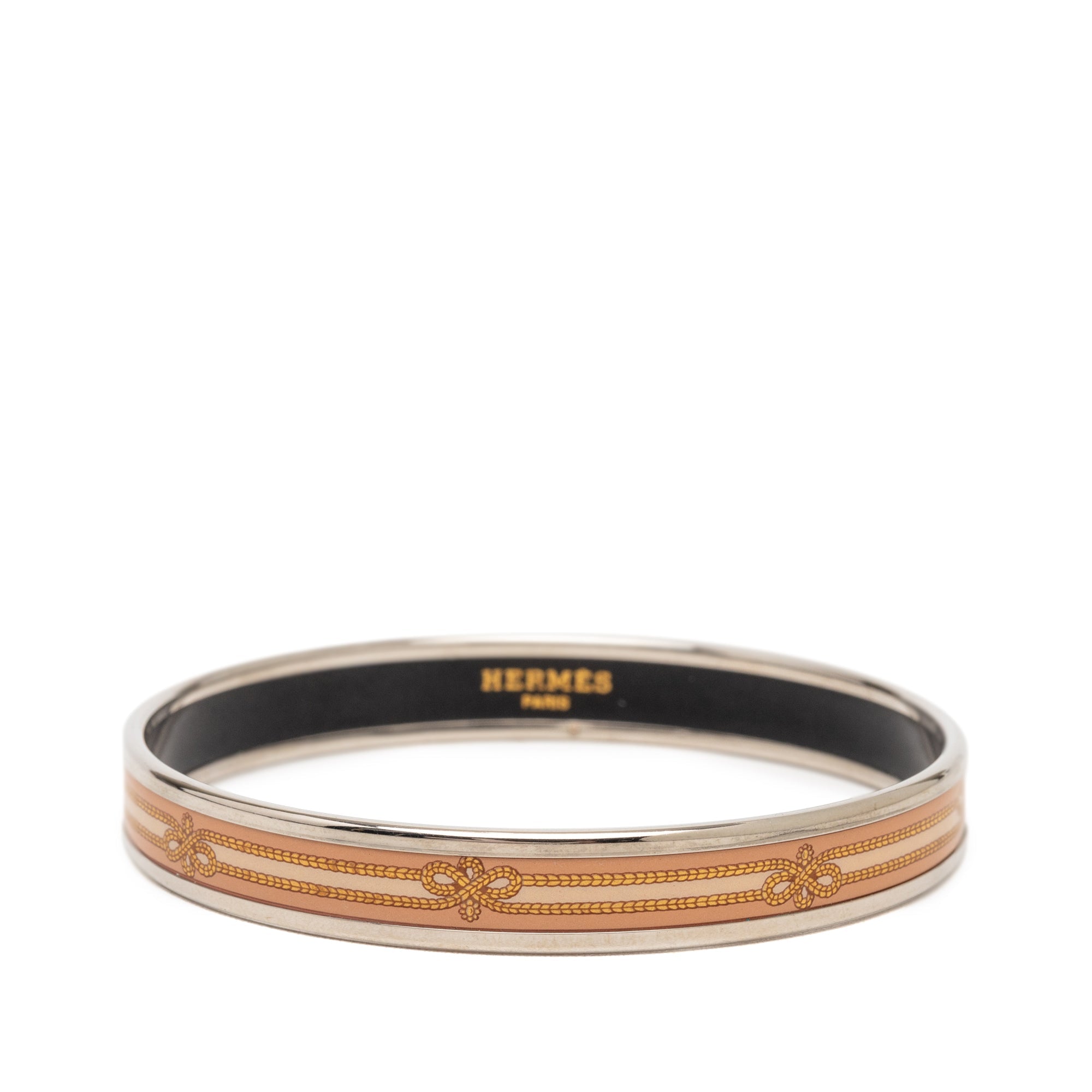 Narrow Enamel Intertwined Rope Bangle 62