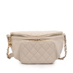 Quilted Caviar Business Affinity Belt Bag