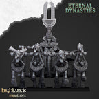 Eternal Pharaoh on chariot, Highlands Miniatures