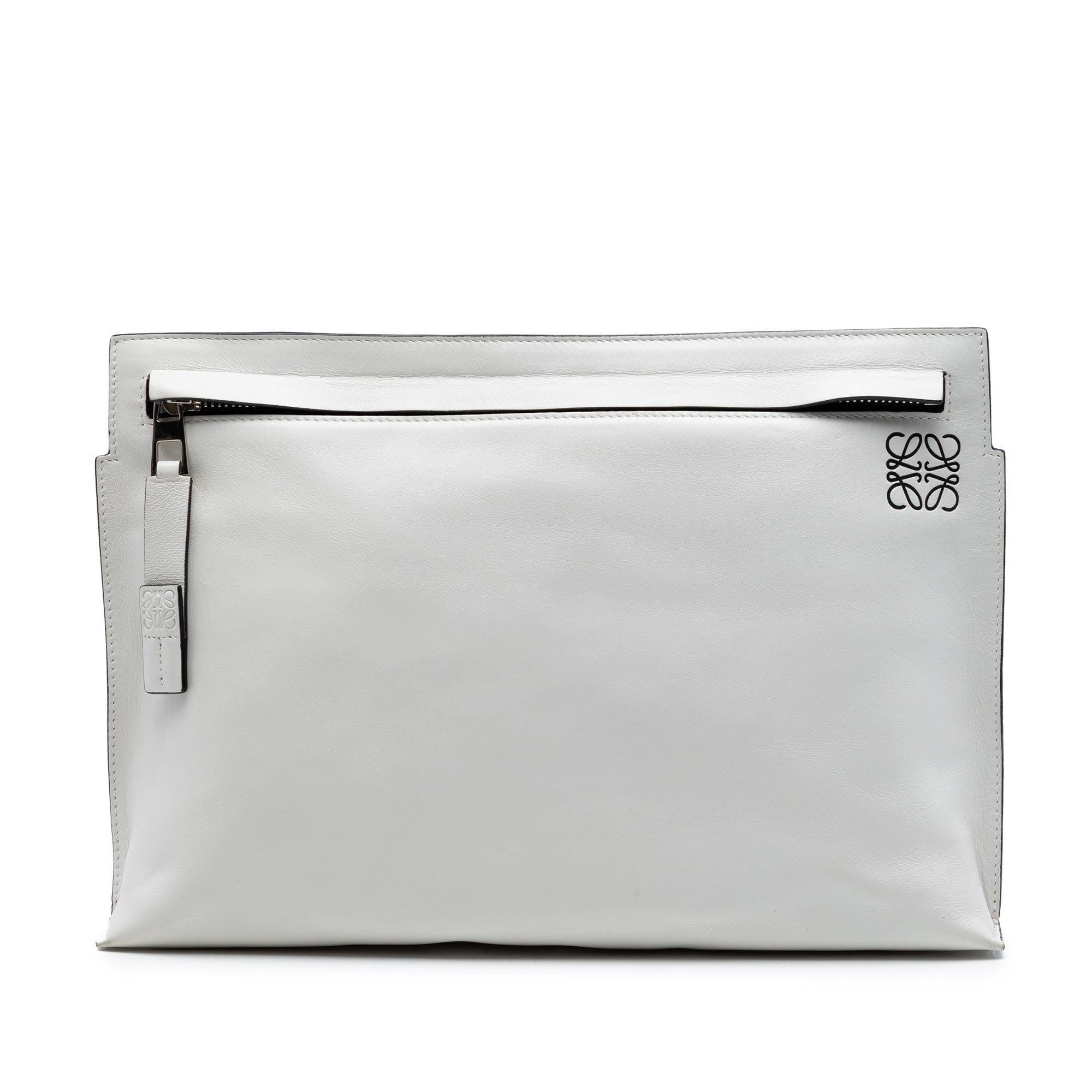 Leather Anagram T Pouch