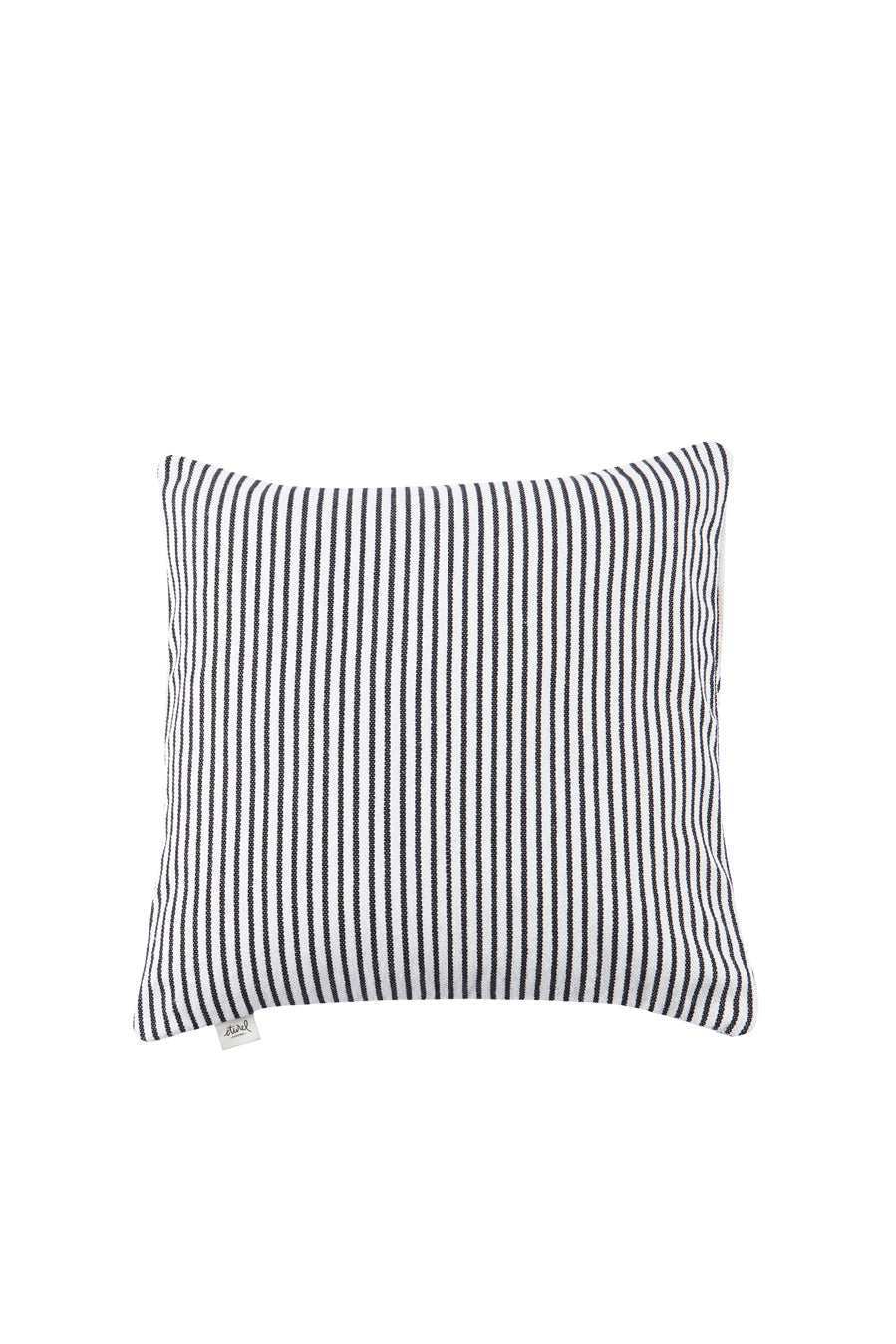 Funda cojín loneta estribera blanco y negro 50cmx50cm